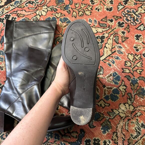 Naturalizer Dark Brown Heeled Kiersten Boot mid-calf high Wide Shaft Size 8.5 - Picture 5 of 10